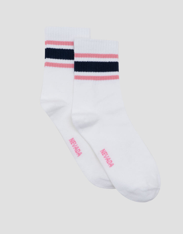 Nevada Quarter Stripe Kaus Kaki Wanita