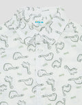 Little M Twill Fullprint Dinos Kemeja Bayi