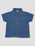 Little M Denim With Pocket Kemeja Bayi