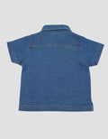 Little M Denim With Pocket Kemeja Bayi