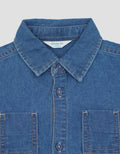 Little M Denim With Pocket Kemeja Bayi