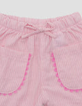 Little M Woven Salur Saker Biku Pakaian Setelan Bayi