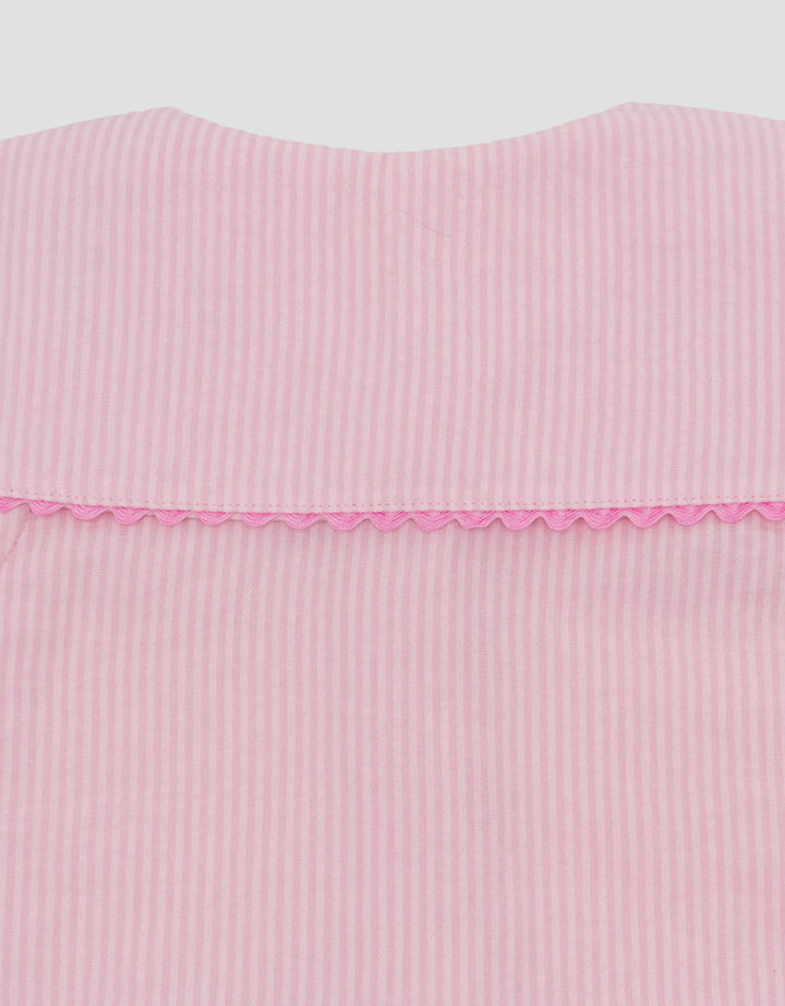 Little M Woven Salur Saker Biku Pakaian Setelan Bayi