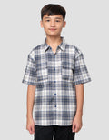 Nevada Casual Checkered With Pocket Kemeja Anak Laki-laki