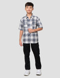 Nevada Casual Checkered With Pocket Kemeja Anak Laki-laki