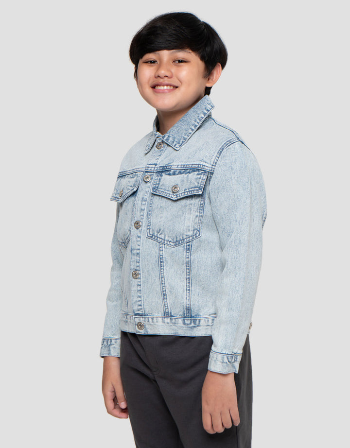 Nevada Trucker Classic Denim Jaket Anak Laki-Laki