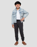 Nevada Trucker Classic Denim Jaket Anak Laki-Laki