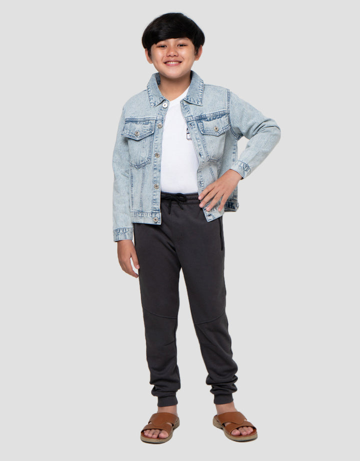 Nevada Trucker Classic Denim Jaket Anak Laki-Laki
