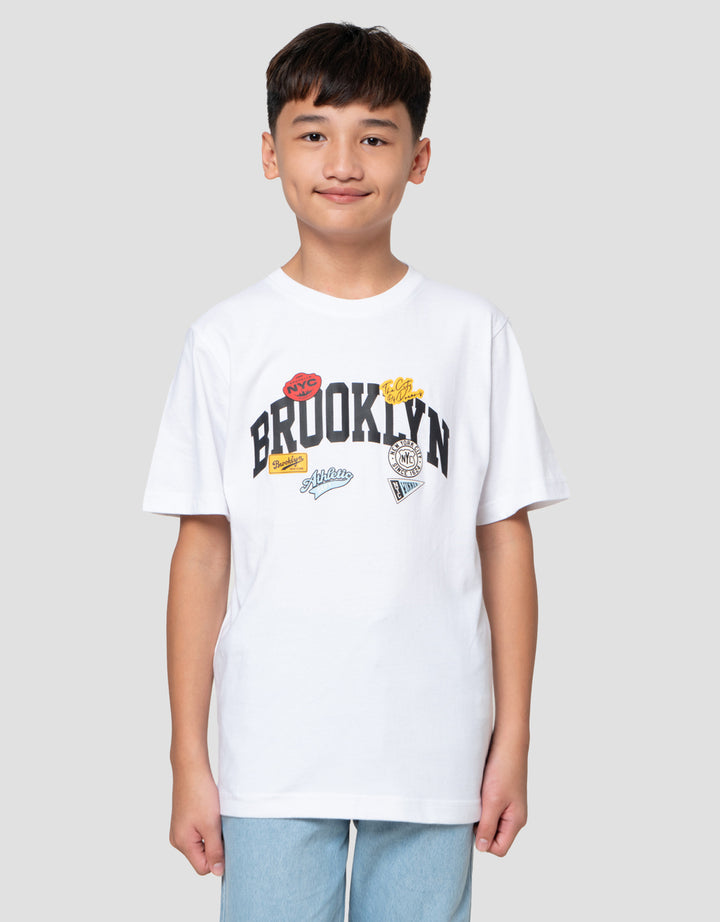 Nevada Print Brooklyn With Patch Kaos Anak Laki-laki