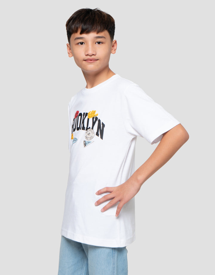 Nevada Print Brooklyn With Patch Kaos Anak Laki-laki