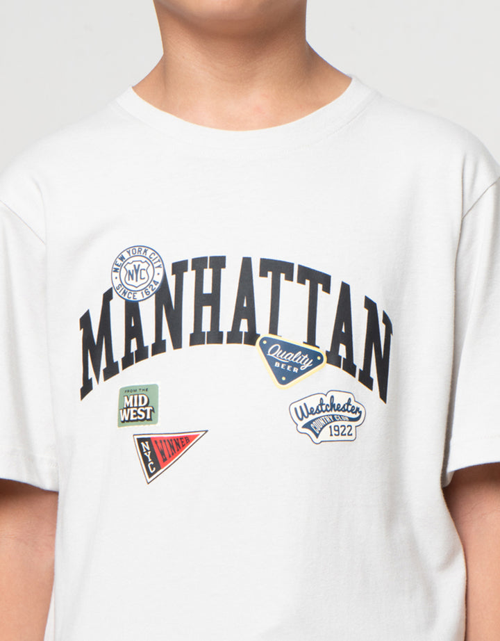 Nevada Print Manhattan With Patch Asapa Kaos Anak Laki-laki