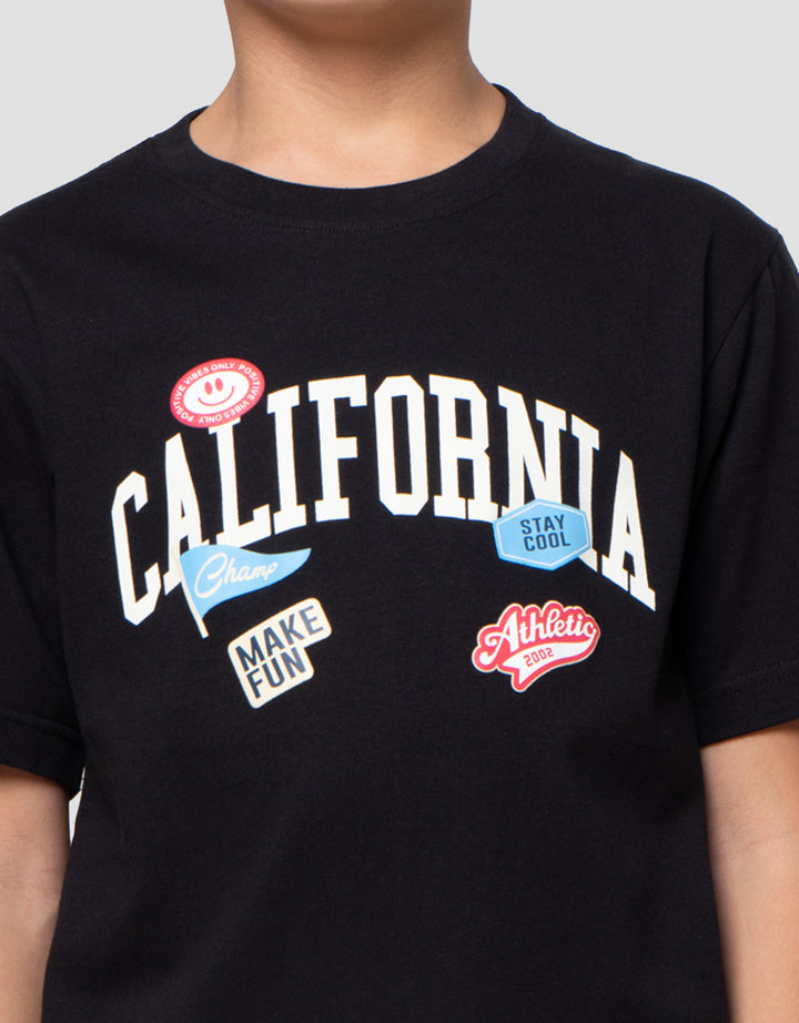 Nevada Print California With Patch  Kaos Anak Laki-laki
