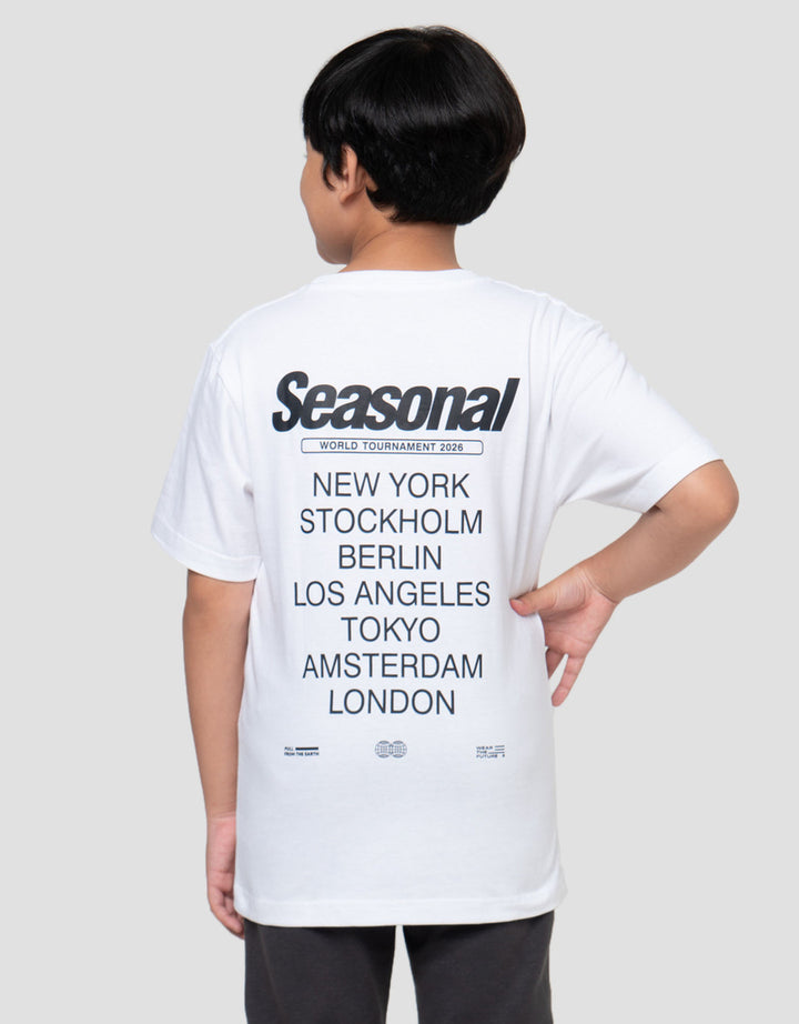 Nevada Both Side Print City Seasonal Print Kaos Anak Laki-laki