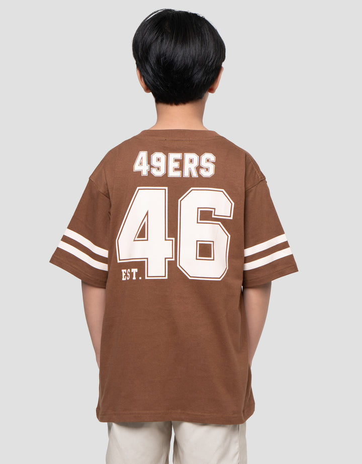 Nevada Model V Neck Print Kaos Oversize Anak Laki-laki