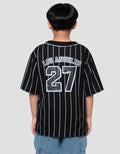 Nevada Varsity Pinstripe Big Number  Kemeja Anak Laki-Laki