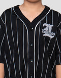 Nevada Varsity Pinstripe Big Number  Kemeja Anak Laki-Laki