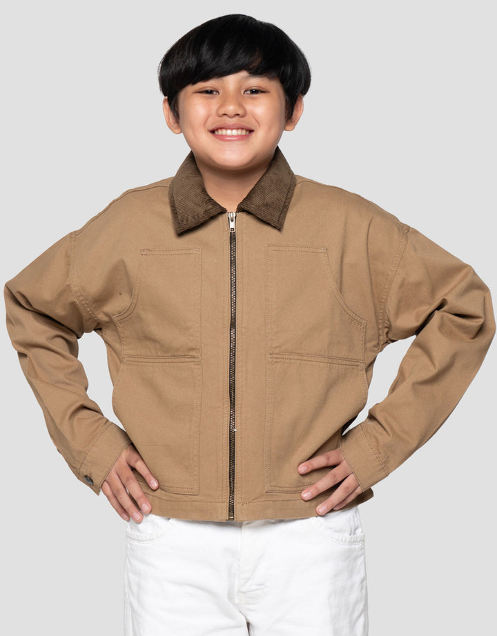 Nevada Cordu Zip Jaket Anak Laki-laki