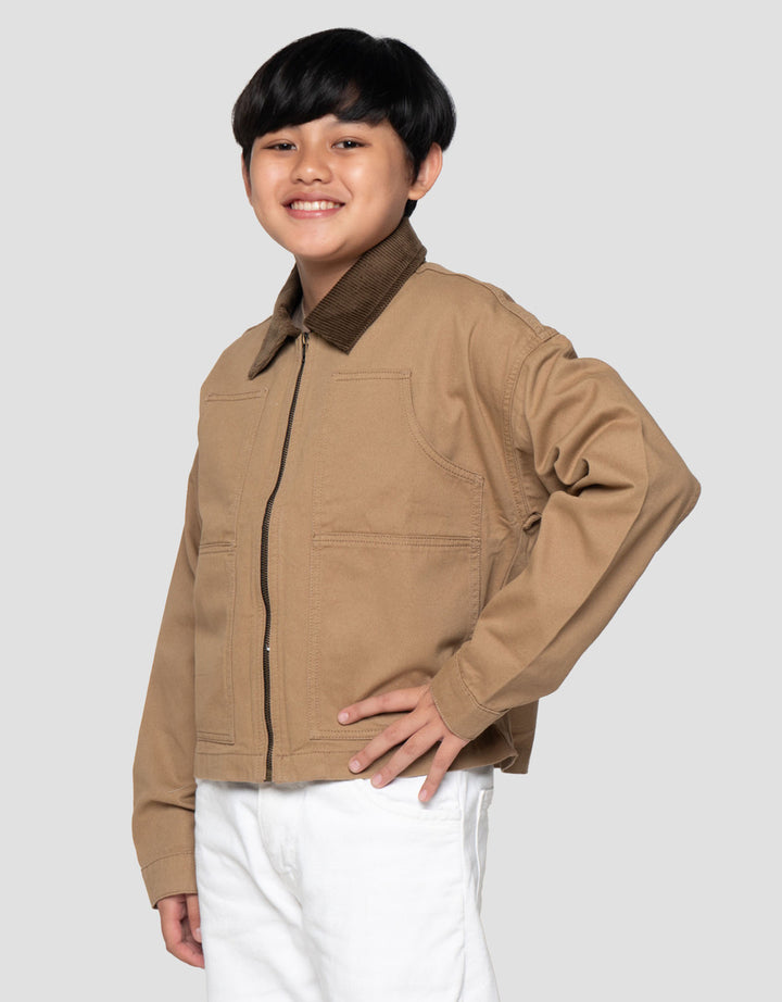 Nevada Cordu Zip Jaket Anak Laki-laki