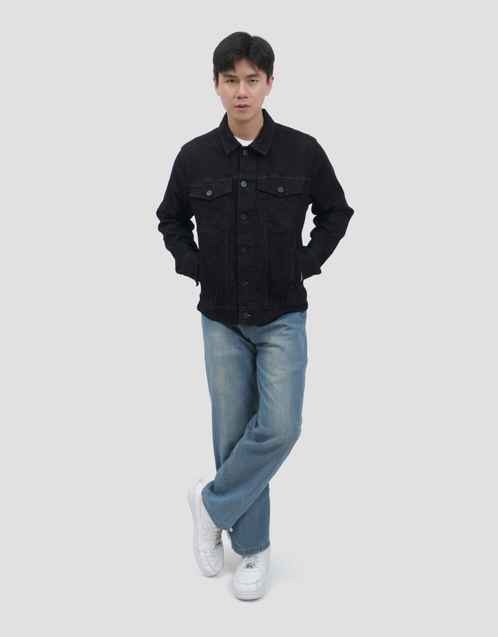 Nevada Big Trucker Regular Jaket Denim Pria