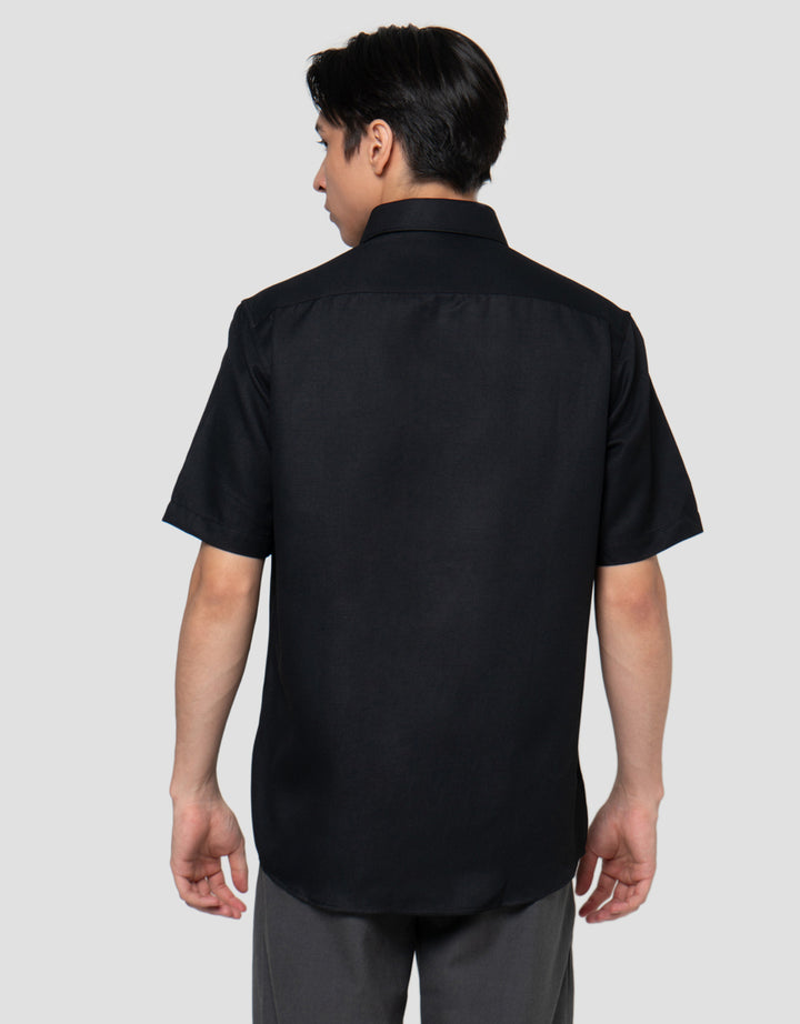 Cole Check Texture Slim Kemeja Pria