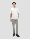 Cole Check Texture Slim Kemeja Pria