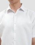 Cole Check Texture Slim Kemeja Pria