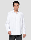 Cole Heringbone Slim Fit Kemeja Pria