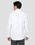 Cole Heringbone Slim Fit Kemeja Pria