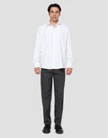 Cole Heringbone Slim Fit Kemeja Pria