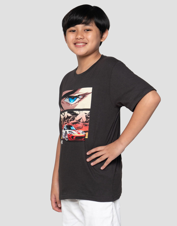 Nevada Print Car Sided Kaos Anak Laki-laki