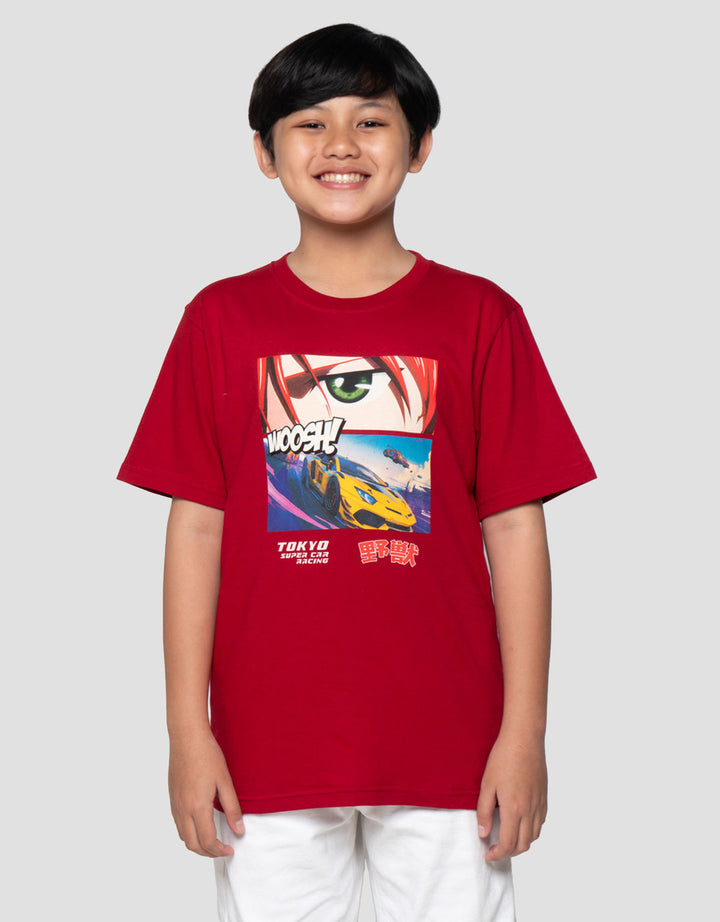 Nevada Anime Racing Sided Kaos Anak Laki-laki