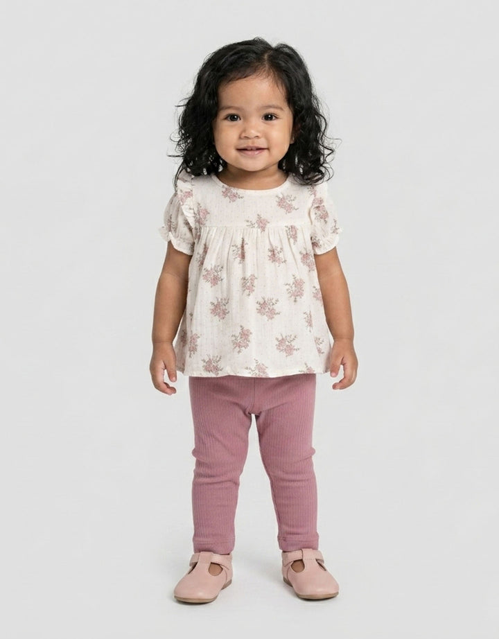 Little M Flower Print Set Baju Anak Bayi