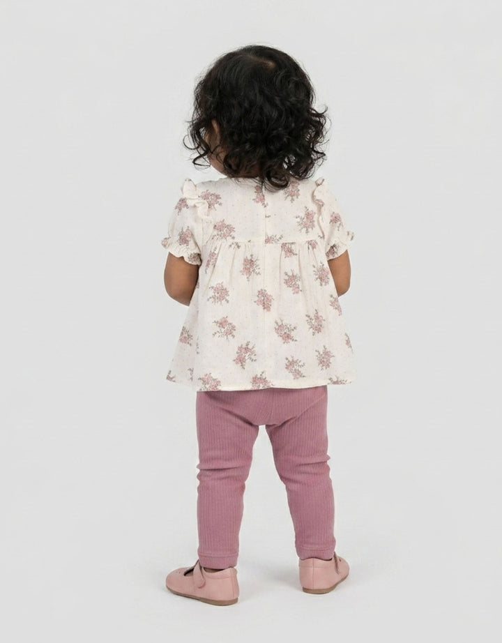 Little M Flower Print Set Baju Anak Bayi