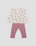 Little M Flower Print Set Baju Anak Bayi