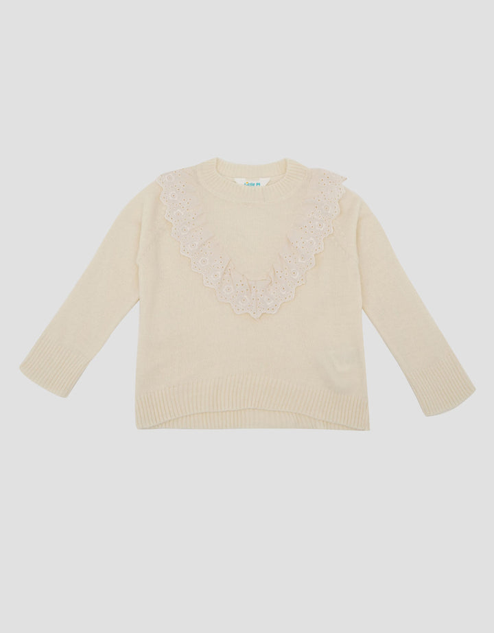 Little M Rajut With Lace Sweater Bayi
