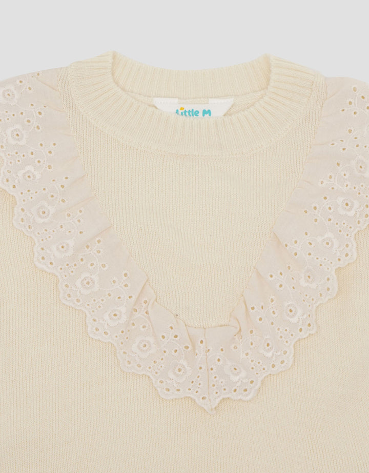 Little M Rajut With Lace Sweater Bayi