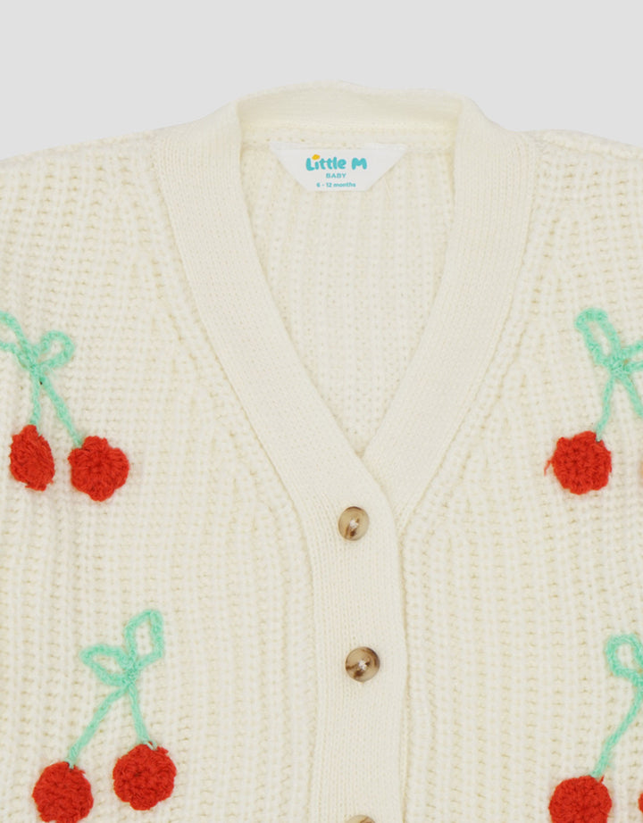 Little M Rajut Ls Cherry Sweater Bayi
