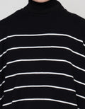 Annisa Knit Top Oversize Stripe Printed Kaos Wanita