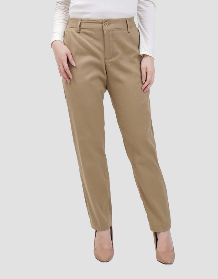Connexion Twill Stretch Karet Blkg Celana Panjang Wanita