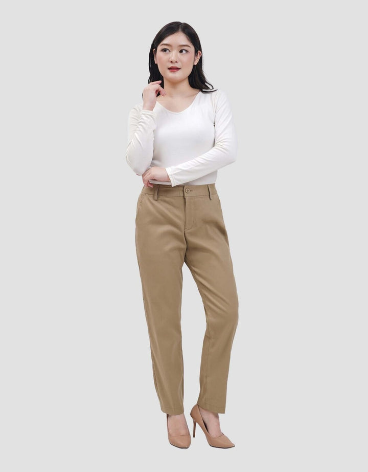 Connexion Twill Stretch Karet Blkg Celana Panjang Wanita