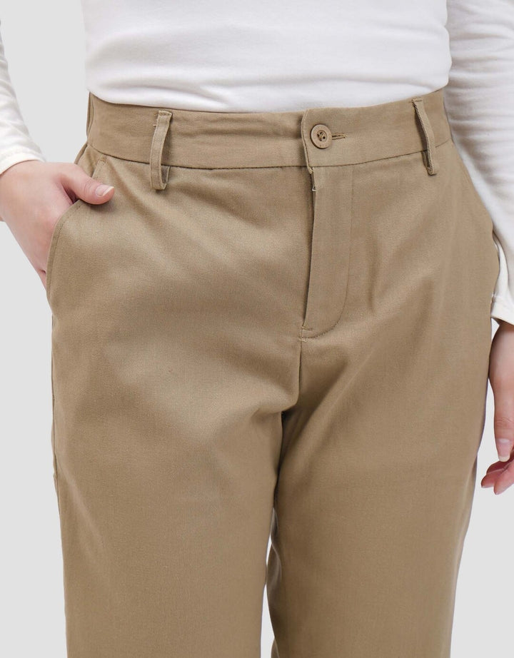 Connexion Twill Stretch Karet Blkg Celana Panjang Wanita