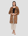 Connexion Flowy Burnt Out Long Outer Wanita