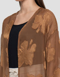 Connexion Flowy Burnt Out Long Outer Wanita