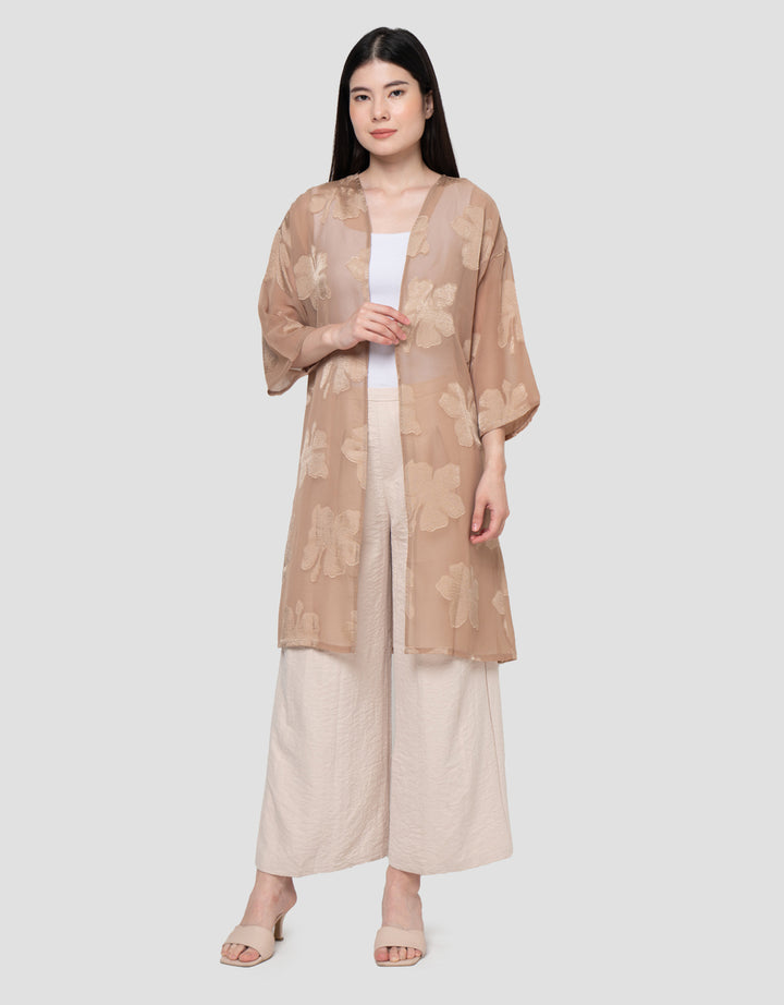 Connexion Flowy Burnt Out Long Outer Wanita