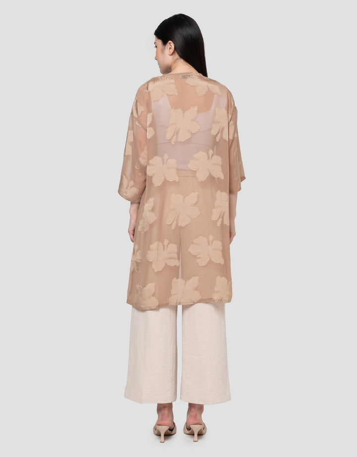 Connexion Flowy Burnt Out Long Outer Wanita