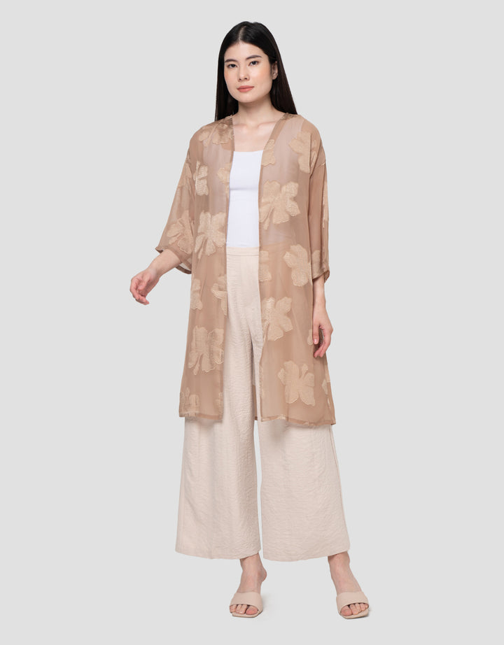 Connexion Flowy Burnt Out Long Outer Wanita