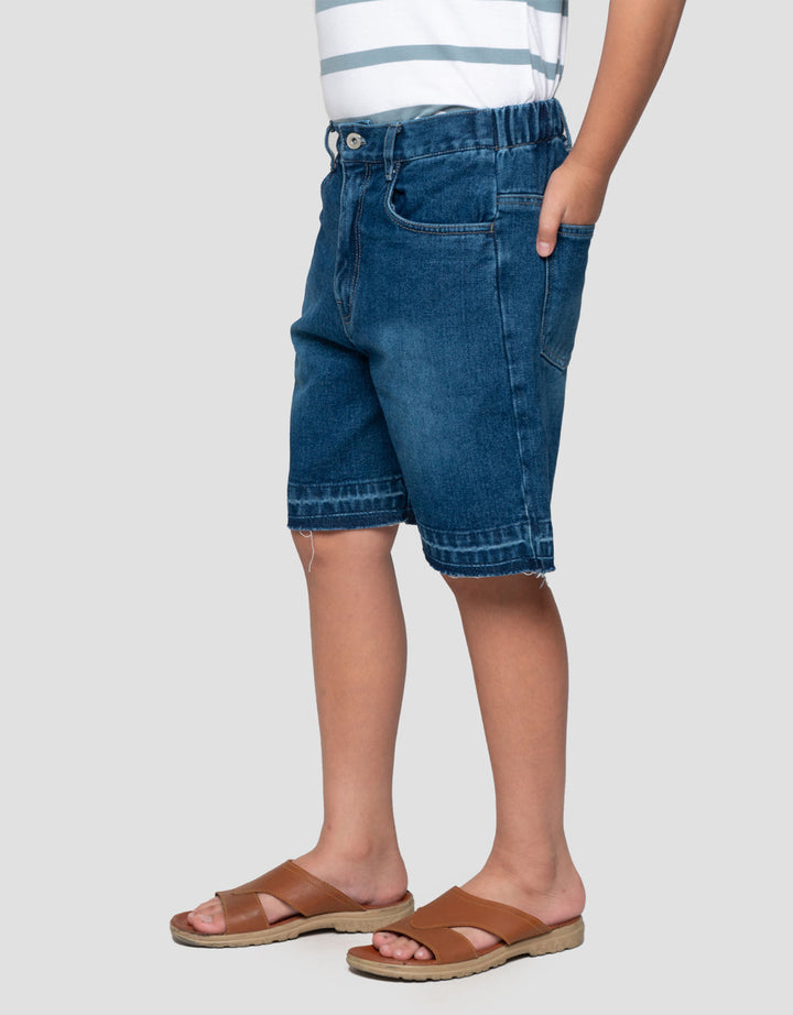 Nevada Jorts Cucian Lepas Acid 2 Celana Denim Anak Laki-Laki