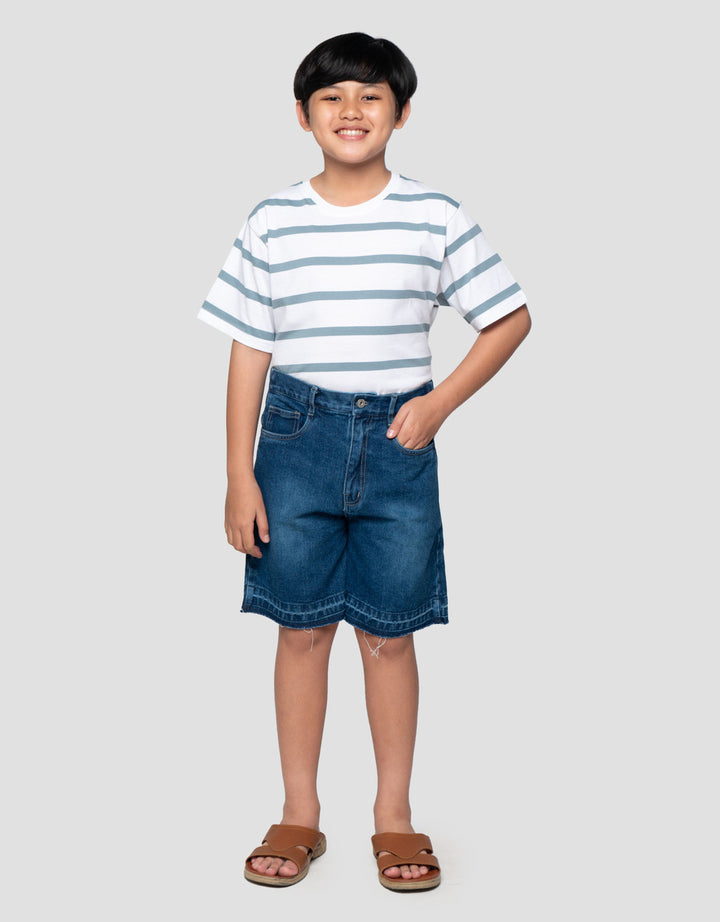 Nevada Jorts Cucian Lepas Acid 2 Celana Denim Anak Laki-Laki