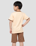 Little M Game Winner Lion Print Pakaian Setelan Anak Laki-laki