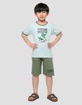 Little M Future Superstar Dino Pakaian Setelan Anak Laki-laki